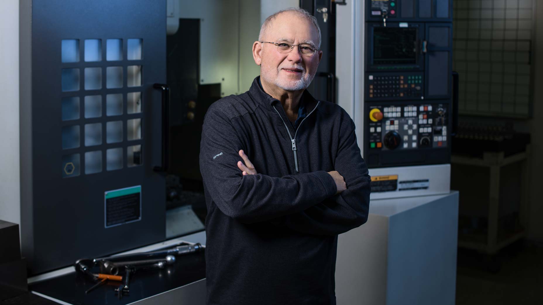 Ping Chairman John A. Solheim poses for a portrait.